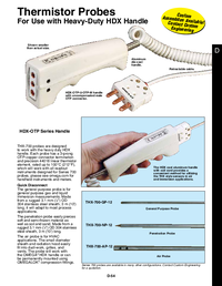 Thumbnail of document Data Sheet - THX-700 Quick Disconnect Thermistor Probes w/3-Prong Connectors